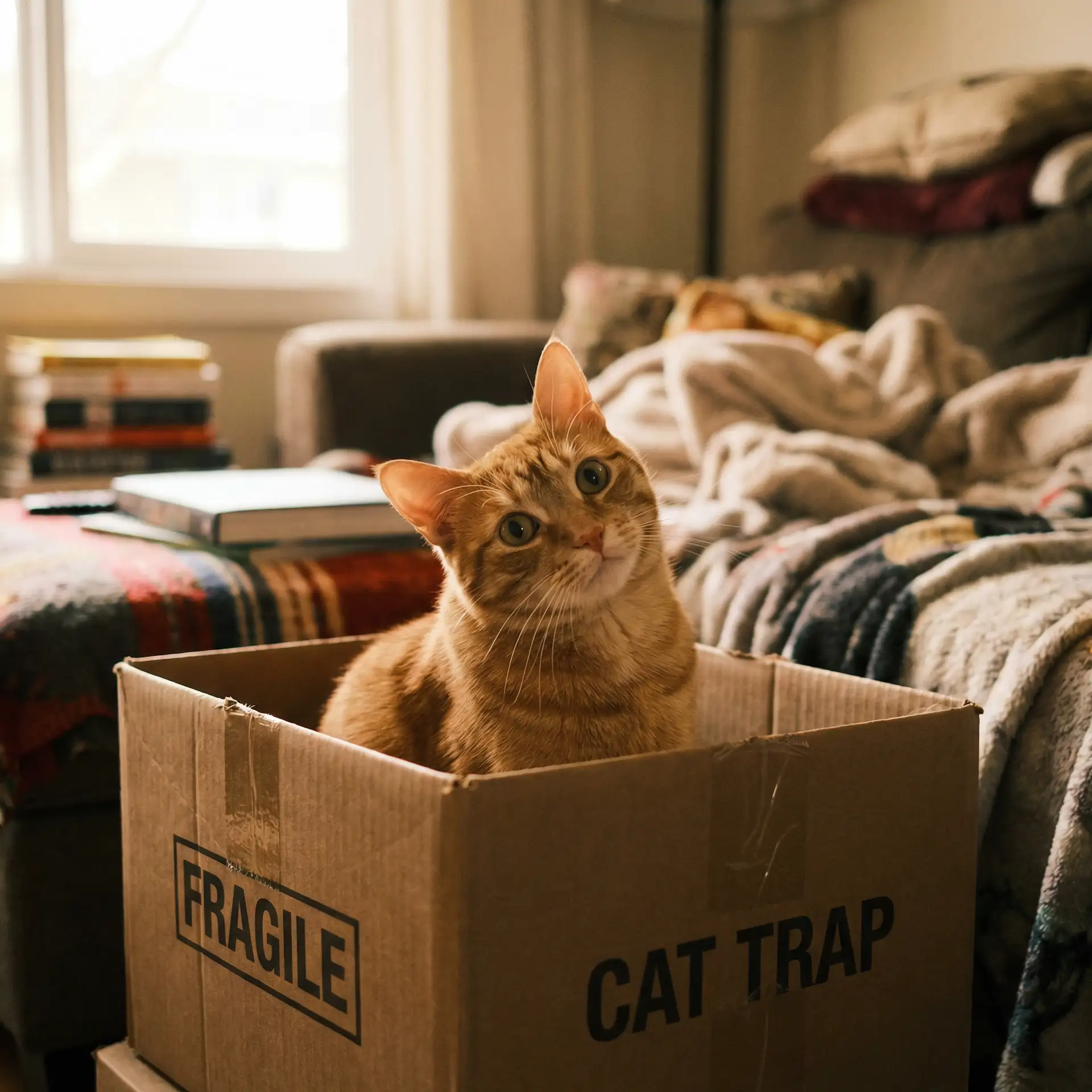 橘猫躲在纸箱里 - ...中文天堂在线观看